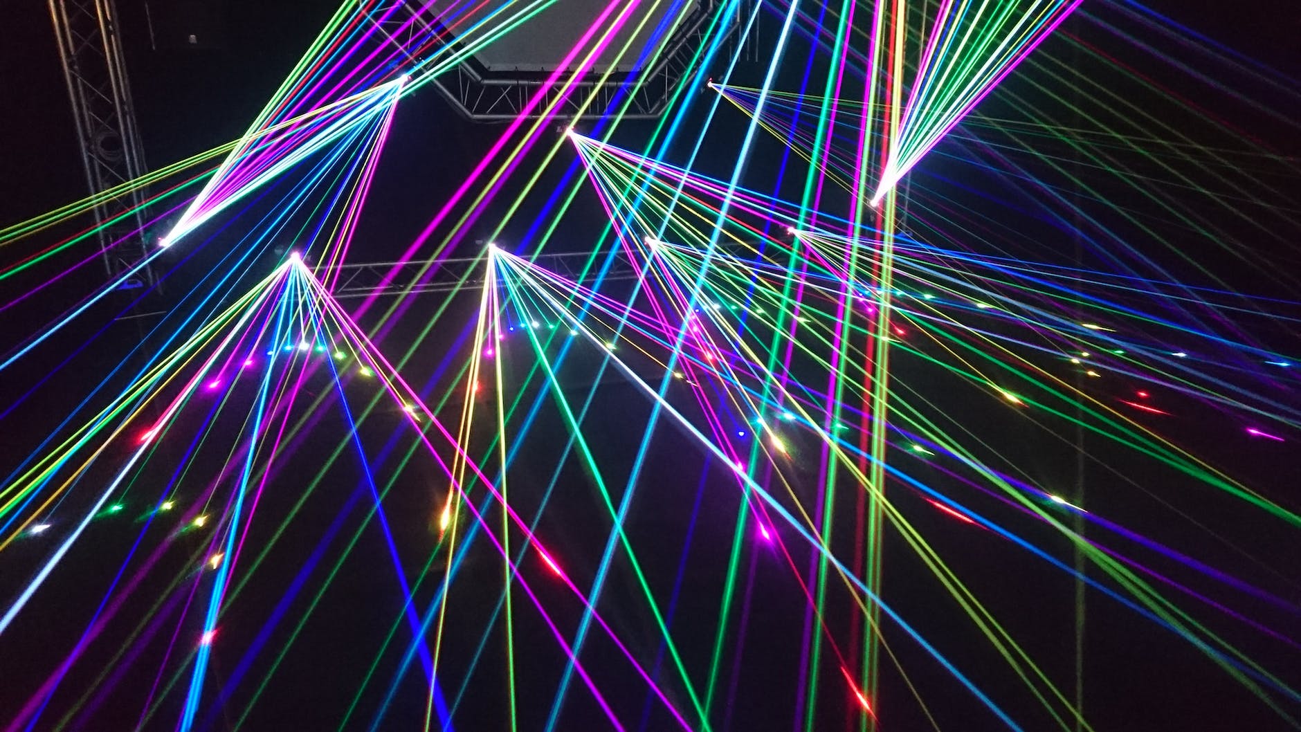 assorted color laser lights